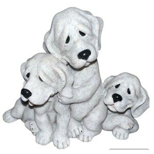 Quarry Critters Dog figurine Petie, Pepe, Pooch Second Nature Design 2001